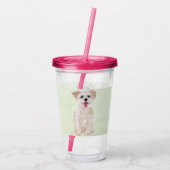Morkie Acryl Drinkbeker (Achterkant)
