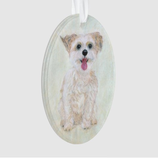 Morkie AcrylOrnament Ornament (voorkant)