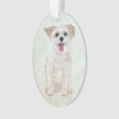 Morkie AcrylOrnament Ornament (voorkant)
