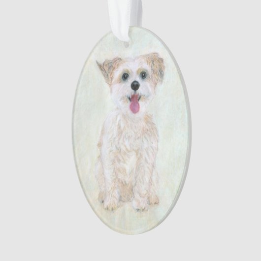 Morkie AcrylOrnament Ornament (voorkant)