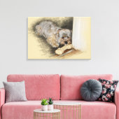 Morkie Art Canvas Afdruk (Insitu (Woonkamer))