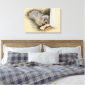Morkie Art Canvas Afdruk (Insitu (Slaapkamer))