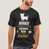 Morkie Barking Guide Pet Lovers Gift T-shirt (Voorkant)