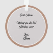 Morkie Dog Acryl Circle Ornament (achterkant)