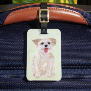 Morkie Dog Bagagelabel