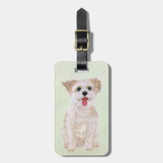 Morkie Dog Bagagelabel (Voorkant verticaal)