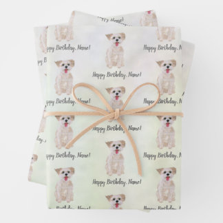 Morkie Dog Birthday Wrapping Paper