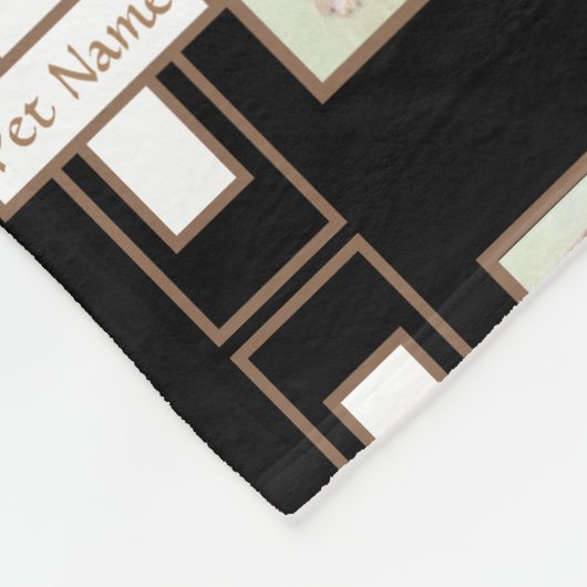 Morkie Dog fleece Blanket met tekst (Hoek)