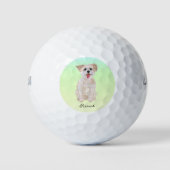 Morkie Dog Golf Balls Supersoft Calleway Golfballen (Voorkant)