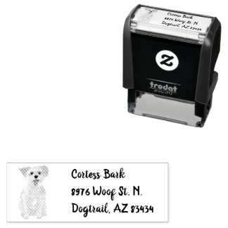 Morkie Dog Ink Stamp Zelfinktende Stempel