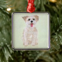 Morkie Dog Ornament