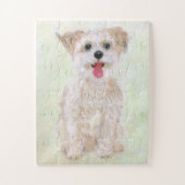 Morkie Dog Oversize Puzzle Legpuzzel (Verticaal)