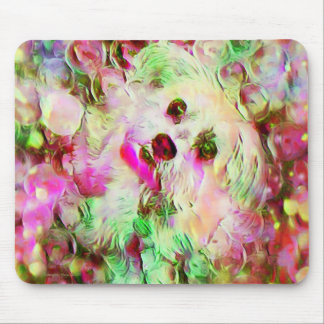 Morkie Dog Puppy Bubbles Cute Fantasy Muismat