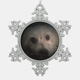 Morkie Dog Puppy Cute Rescue Ornament