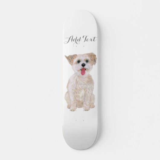 Morkie Dog Skateboards (Voorkant)