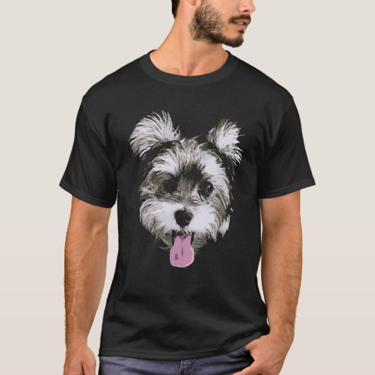 Morkie Dog T Shirt (Voorkant)