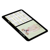 Morkie Flexibele Kalender 2026 Magneet (Rechterzijde)