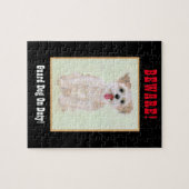 Morkie Grappige Waakhond Legpuzzel (Horizontaal)