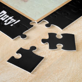 Morkie Grappige Waakhond Legpuzzel (Zijkant)