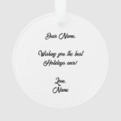 Morkie-hond Acryl Cirkel Ornament (achterkant)