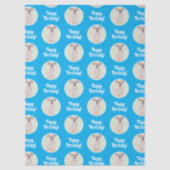 Morkie Hond Blauw Tissuepapier (Voorkant)