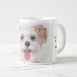 Morkie Hond Close-up Reuzen Koffiemok Grote Koffiekop