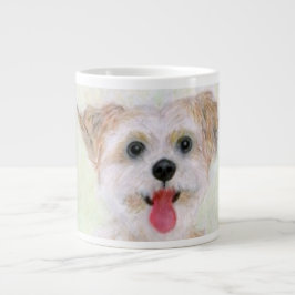 Morkie Hond Close-up Reuzen Koffiemok Grote Koffiekop
