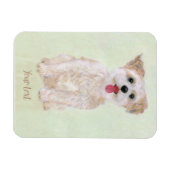 Morkie Hond Flexibele Flexibele Magneet (Horizontaal)