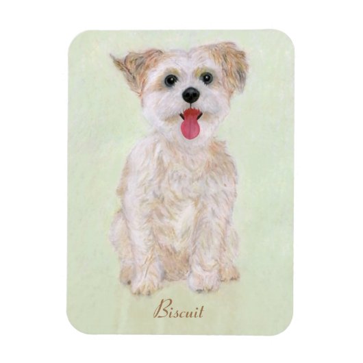 Morkie Hond Flexibele Magneet (Verticaal)
