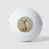 Morkie-hond golfballen (Voorkant)