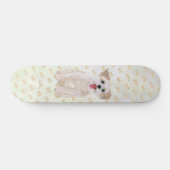 Morkie Hond Grote en Kleine Skateboard (Horizontaal)