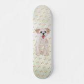 Morkie Hond Grote en Kleine Skateboard (Voorkant)
