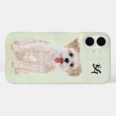 Morkie Hond Naakt Ergens Case-Mate iPhone Case (Achterkant (horizontaal))