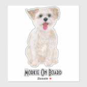 Morkie Hond Op Maat Gemaakte Sticker (Vel)