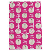 Morkie Hond Roze Medium Cadeauzakje (Achterkant)