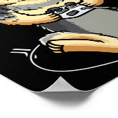 Morkie Hond Videospel Gameconsole Gamer Poster (Hoek)