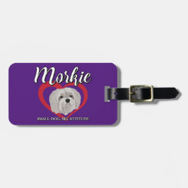 Morkie - Kleine Hond, Grote Attitude - 3 Bagagelabel