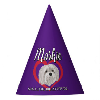 Morkie - Kleine Hond, Grote Attitude - 3 Feesthoedjes