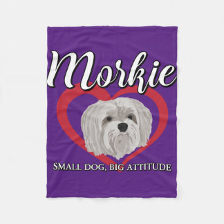 Morkie - Kleine Hond, Grote Attitude - 3 Fleece Deken