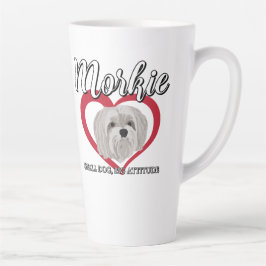 Morkie - Kleine Hond, Grote Attitude - 3 Latte Mok