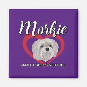 Morkie - Kleine Hond, Grote Attitude - 3 Magneet