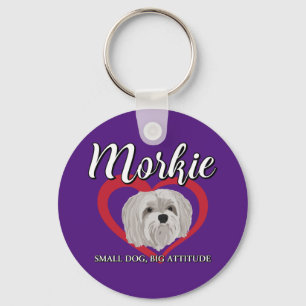 Morkie - Kleine Hond, Grote Attitude - 3 Sleutelhanger