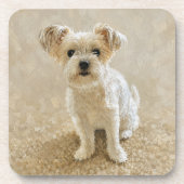 Morkie Liefde Bier Onderzetter (Voorkant)