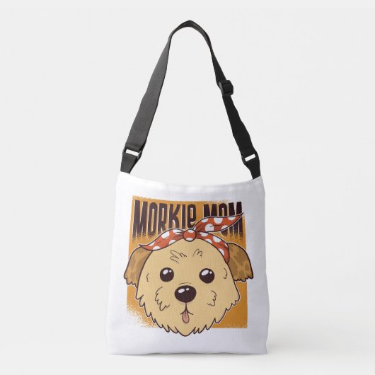 Morkie Mam Design Crossbody Tas (Voorkant)