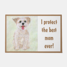 Morkie Moeders Waakhond Deurmat Groot