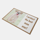 Morkie Moederwacht Dog Doormat Large Deurmat (Schuin)