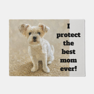 Morkie Niet Yorkie Grappige Waakhond Deurmat