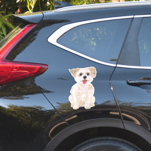 Morkie op maat gesneden extra grote vinyl stickers