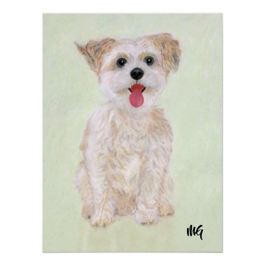 Morkie Poster Met Tekst (Voorkant)