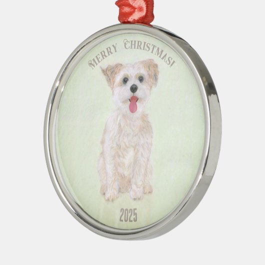 Morkie Premium Rond Ornament (Links)